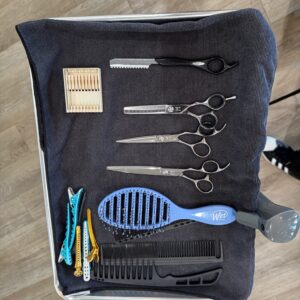 Hair tool setup for Above Shoulder Bob Cut