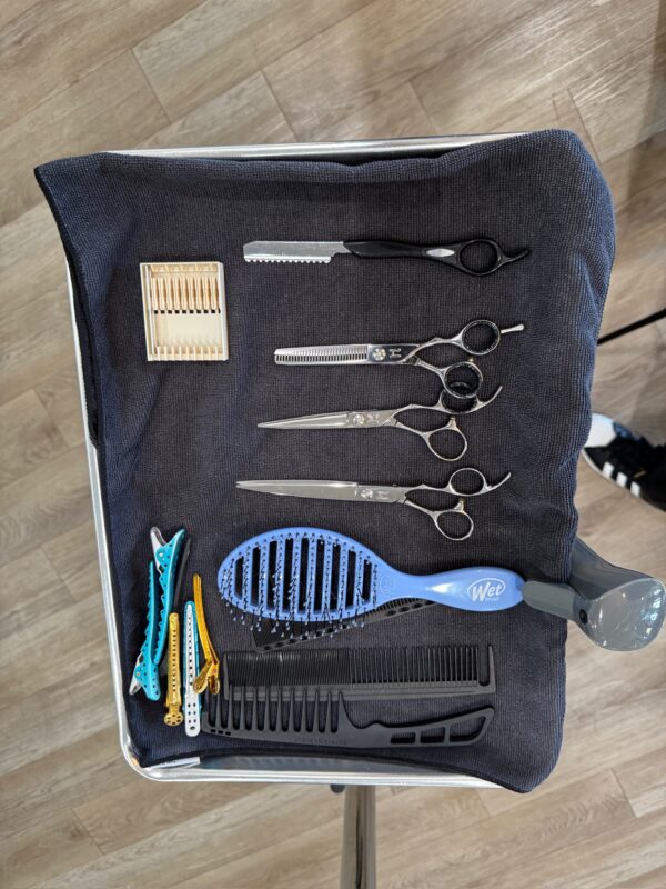 Hair tool setup for Above Shoulder Bob Cut