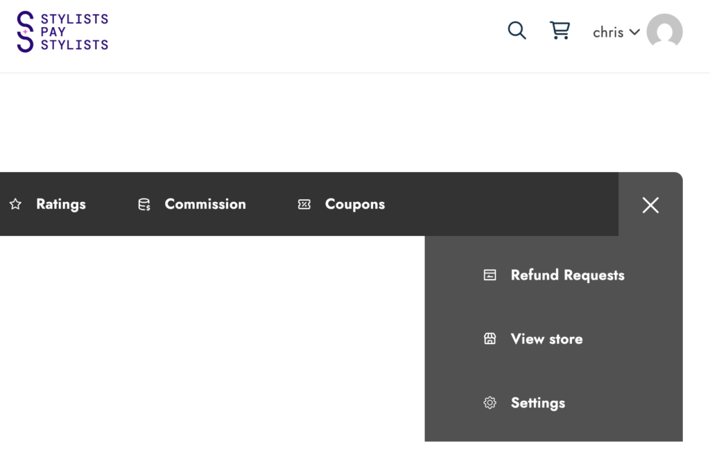 Seller Dashboard Dropdown Settings - Steps to Set Up Stripe Connect