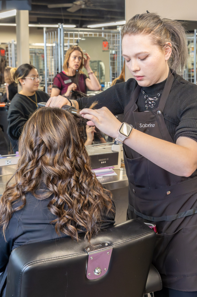 Hair Stylists Training in a Salon