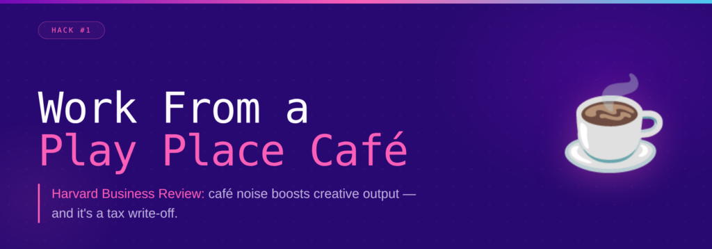 Work From a Play Place Cafe